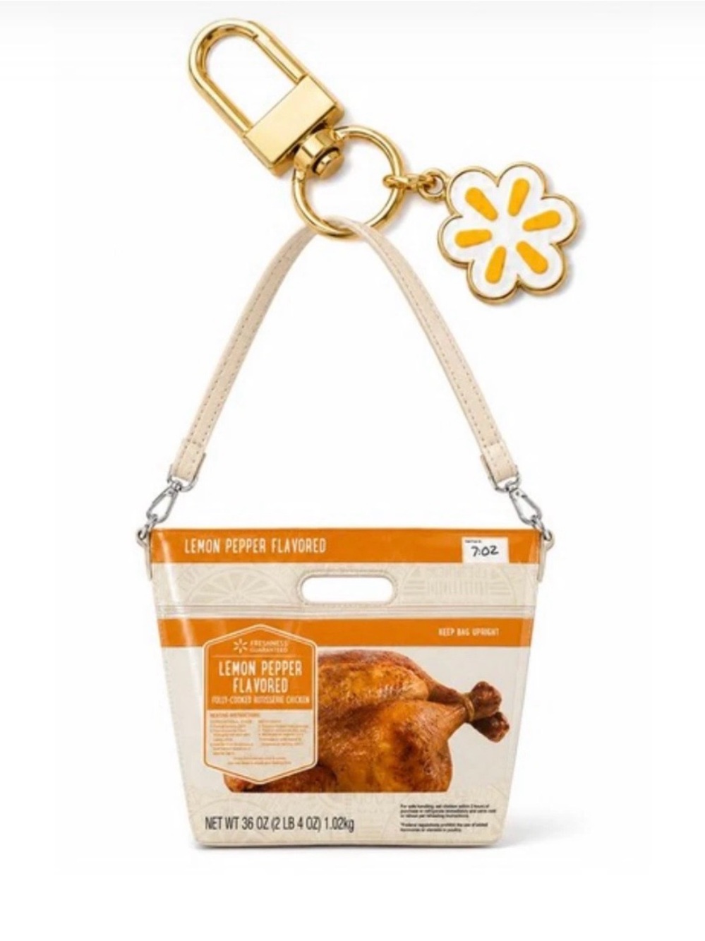 Walmart Lemon Pepper Rotisserie Chicken Bag CHARM, NEW
